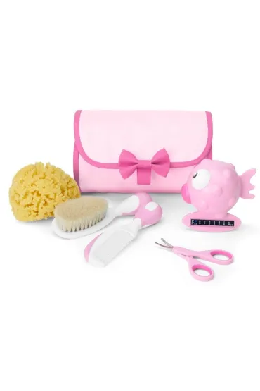 Chicco Zestaw akcesori�w do higieny i k�pieli r�owy 0m+