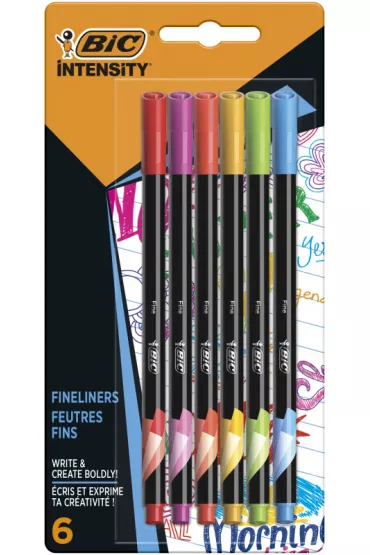 Bic Cienkopisy Intensity Fine Rainbow 6 szt.