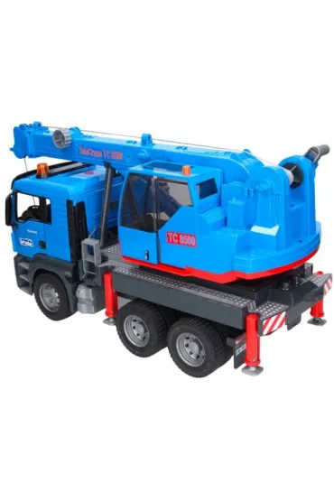 MAN TGS z d�wigiem - niebieski Bruder