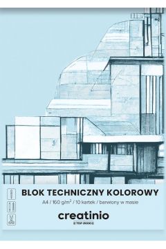 Top-2000 Blok techniczny Creatinio A4 kolorowy 10 kartek