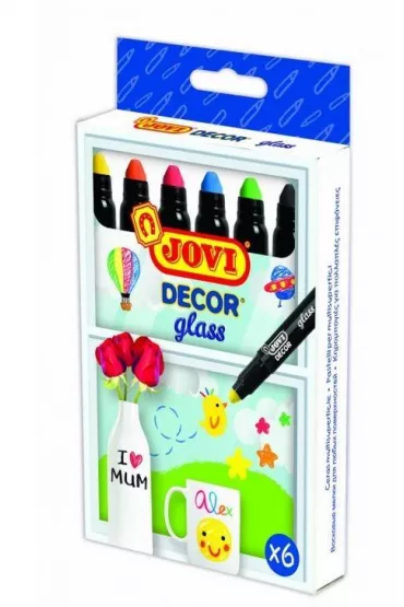 Jovi Kredki dekoracyjne do szk�a 6 szt.