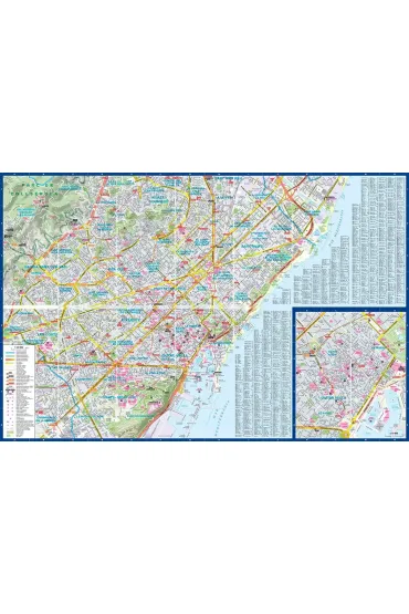 Barcelona laminowany przewodnik i mapa 2w1 - Larysa Rogala