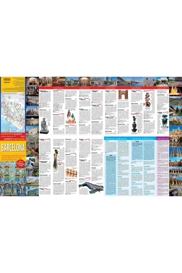 Barcelona laminowany przewodnik i mapa 2w1 - Larysa Rogala