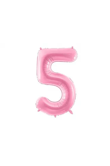 PartyDeco Balon foliowy 5 r�owy 86cm