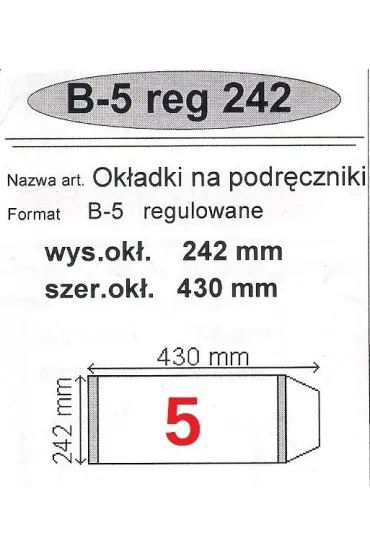 Narnia Ok�adka na podr�cznik B5 regulowana 50 szt.