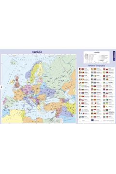 Demart Mapa Europy. Podkadka na biurko