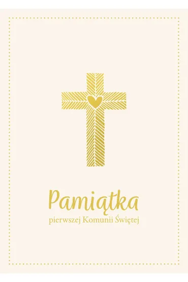 PAMIATKA KOMUNII 210X300 KRZYZ ZS