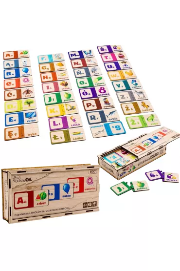 Puzzle Drewniana uk�adanka - Literowa PuzzleOK