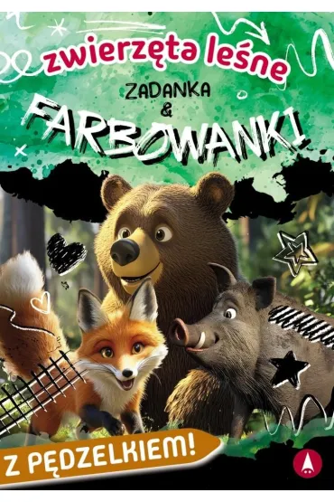 Ksi��ka edu. B5 Zwierz�ta le�ne. Zadanka & farbowanki  P�DZELEK SKRZAT 980713 - Monika  �lizowska