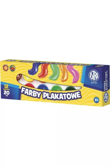 Astra Farby plakatowe szkolne 12 x 20 ml