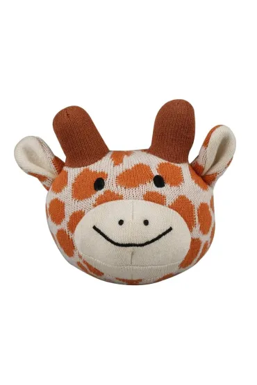 Pi�ka we�niana z grzechotk� �yrafa Barbo Toys