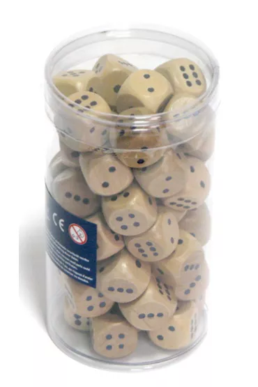 Ko�ci do gry drewniane 20 mm 48 szt. NG