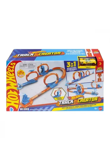 Hot Wheels. Track Creator Tor Trzy P�tle Mattel