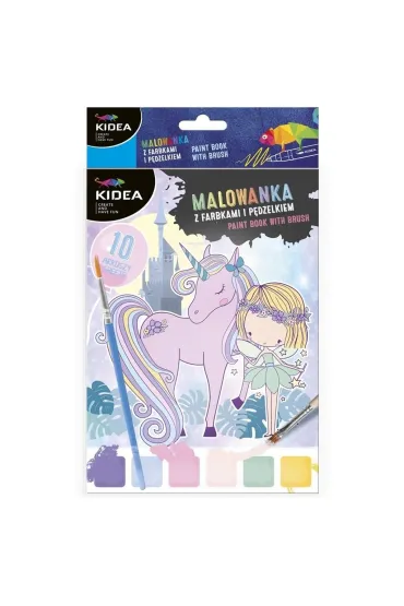 Malowanka z farbkami i p�dzelkiem - Wr�ki