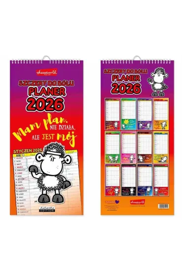 Kukartka Kalendarz Planer SHEEPWORLD SZCZERY 2026
