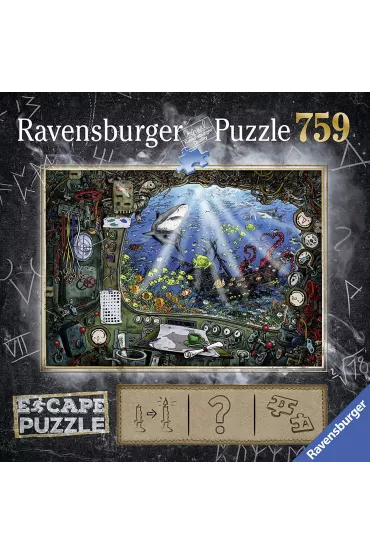 Puzzle 759 el. ��d� podwodna Ravensburger - Johannes Schiller