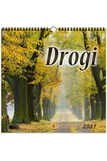 Kalendarz 2027 wieloplanszowy 33x33cm Drogi