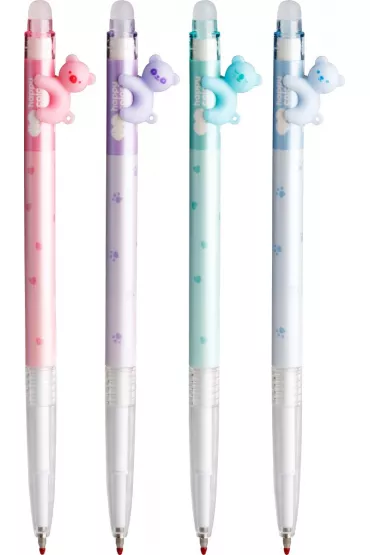 Happy Color D�ugopis wymazywalny PASTEL BEARS, niebieski, 0.5 mm�