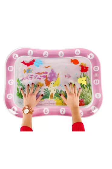 Mata wodna sensoryczna dmuchana dla niemowlt wodny wiat XXL 64x50 cm