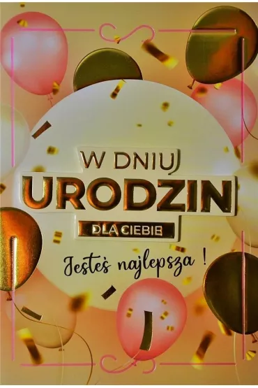 Yeku Karnet Urodziny damskie