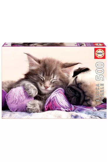 Puzzle 500 el. Towarzysze sn�w Educa