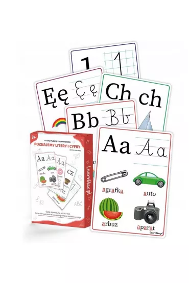 Plansze edukacyjne A5. Poznajemy litery i cyfry