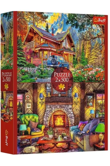 Puzzle 2x500 el. Wycieczka w g�ry Trefl