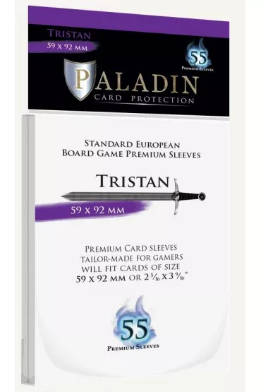 Board&Dice Koszulki na karty Paladin - Tristan 59x92 mm 55 szt.
