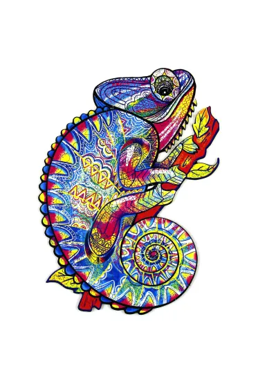 Puzzle 195 drewniane Kameleon Recent Toys