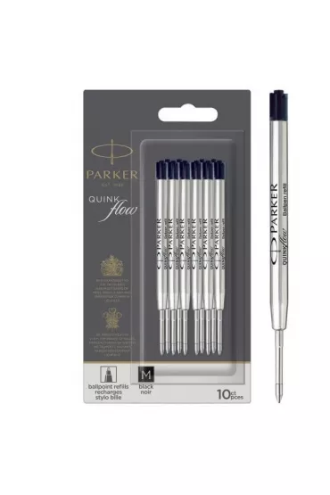 Parker Wk�ad d�ugopisowy czarny 10 szt.