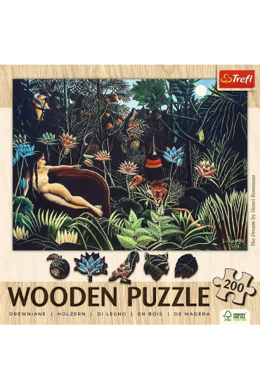 Puzzle drewniane 200 el. Sen Henri Rousseau Trefl