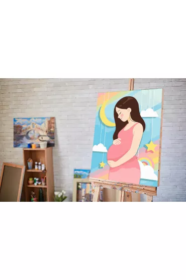 Twoje Hobby Malowanie po numerach - Dziewczyna w ci��y 40x50cm