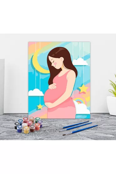 Twoje Hobby Malowanie po numerach - Dziewczyna w ci��y 40x50cm