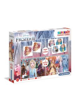 Superkit. Puzzle 2 x 30 el. + memo + domino Frozen 2 Clementoni
