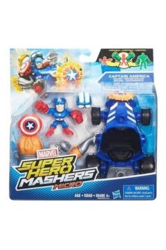 Super Hero Mashers micro Figurka z pojazdem Captain America