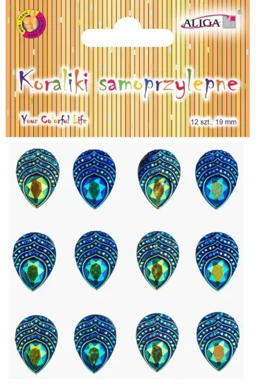 Aliga D�ety kryszta�ki samoprzylepne pawie oczka