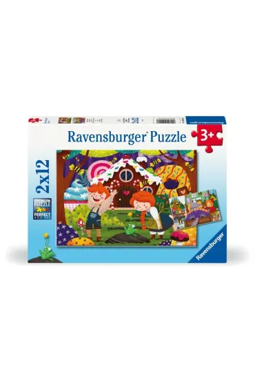 Puzzle dla dzieci 2x12 el. 2D �wiat ba�ni Ravensburger