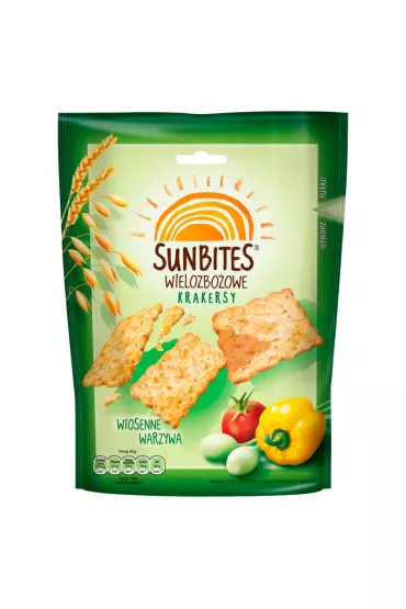 Sunbites Wielozbo�owe krakersy wiosenne warzywa 100 g