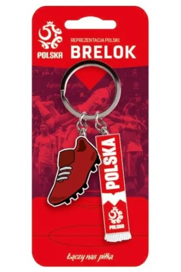 Pan Dragon Brelok Pi�ka no�na, Reprezentacja Polski - szalik i but ILP-APN-BRE-B-03