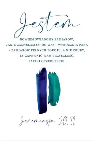 Kartka sk�adana Jestem bowiem �wiadomy ST