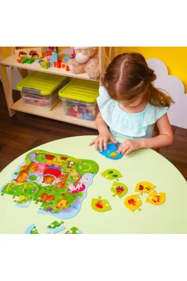 Puzzle w saszetce 49 el. Magiczny las + mini gra Roter Kafer