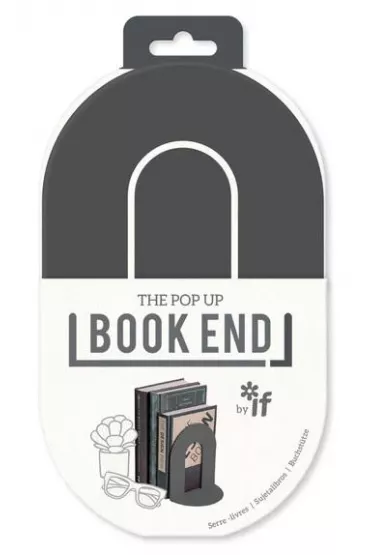 If Book End Podprka pod ksiki ciemny szary
