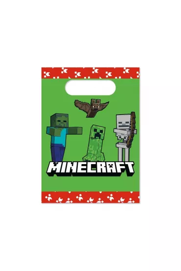 Procos Torebki papierowe Minecraft 4 szt