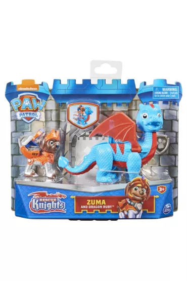 Figurki Psi Patrol Odwa�ni Rycerze Zuma + Smok
