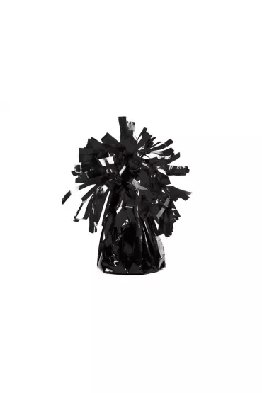 PartyDeco Ci�arek do balon�w foliowy czarny 4 szt.