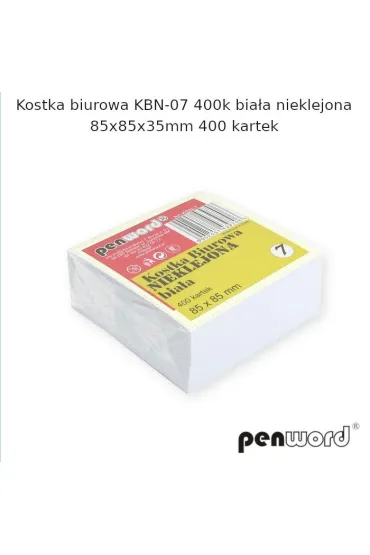 Polsirhurt Kostka biurowa bia�a 85x85x35mm 400 kartek
