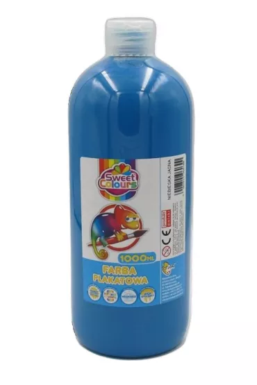 Sweet colours Farba plakatowa jasnoniebieska 1000 ml