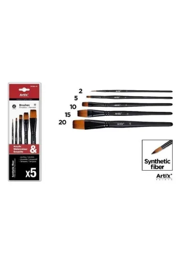 Artix P�dzle syntetyczne 5 szt.