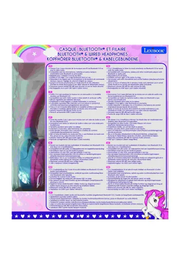 S�uchawki 2 w 1 Unicorn Lexibook HPBT010UNI