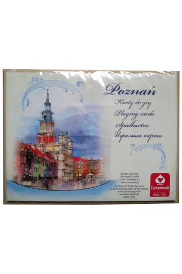 Karty do gry Pozna� Akwarele - 2 x 55 listk�w